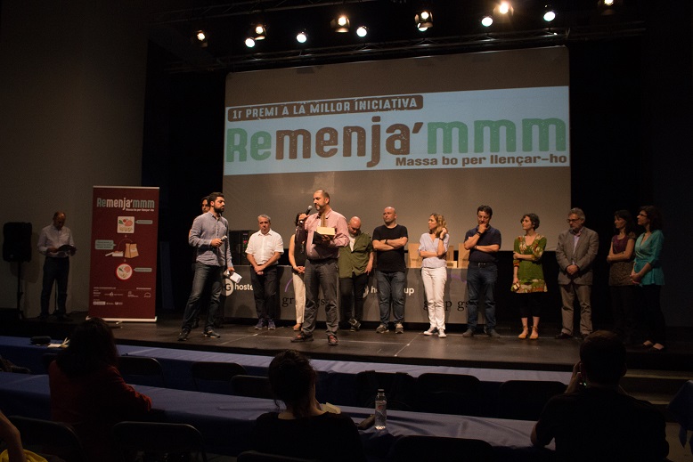 Un sistema de recompenses per als comensals més sostenibles guanya el Premi a la Millor Iniciativa Remenja’mmm